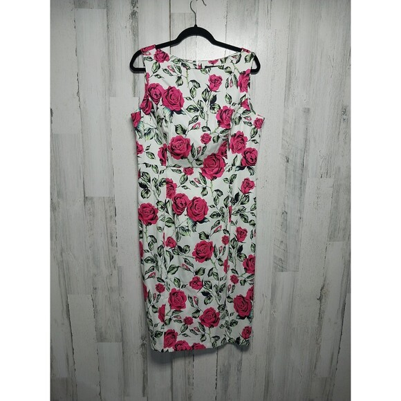 Hearts And Roses Women's XXL Floral Sheath Dress - Picture 1 of 8